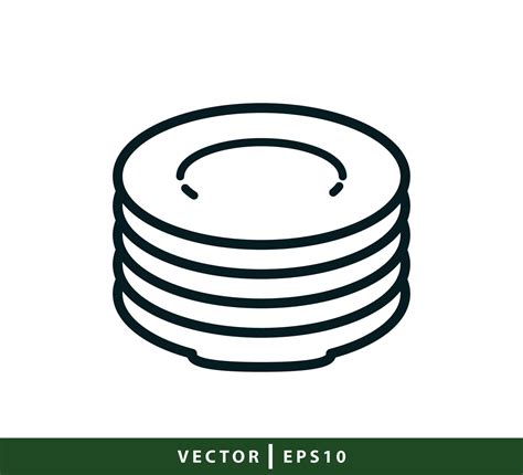 Plate icon vector logo design template 9458527 Vector Art at Vecteezy