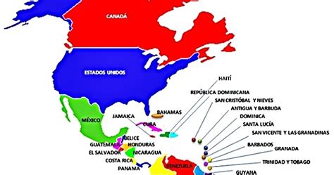 Me Gustan Las Sociales América Mapa Político