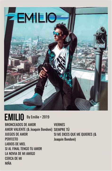 Minimal Polaroid Album Poster For Emilio By Emilio Emilio Music