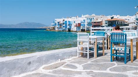 Premium Photo Mykonos Greek Village In Greece Colorful Streets Of