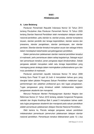 Laporan Pelaksanaan Pemantauan Snp Pendidikangratis Pdf