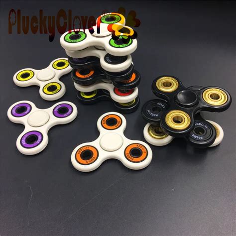 Aliexpress Buy 1 Pc Long Lasting White Black Tri Spinner Fidget