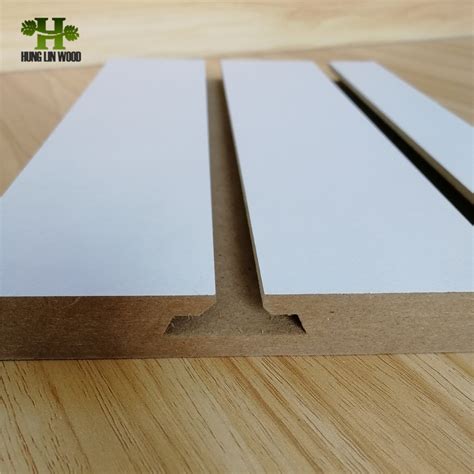 Mm Thickness Grooves Melamine Laminated Slatwall Slot Slotted Mdf