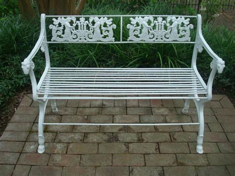 Small Garden Benches Wrought Iron Garden Design Ideas