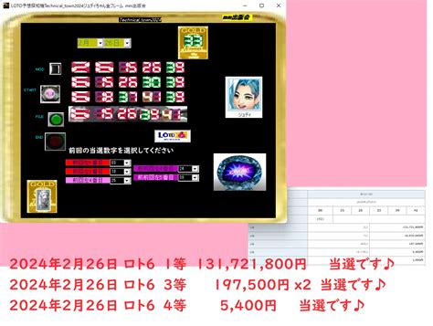 Yahooオークション 新作 Loto予想探知機technicaltown2024ジュディ