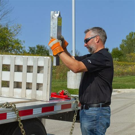 Modular Ramp System with Load Levelers for Step Deck Trailers with 24 ...