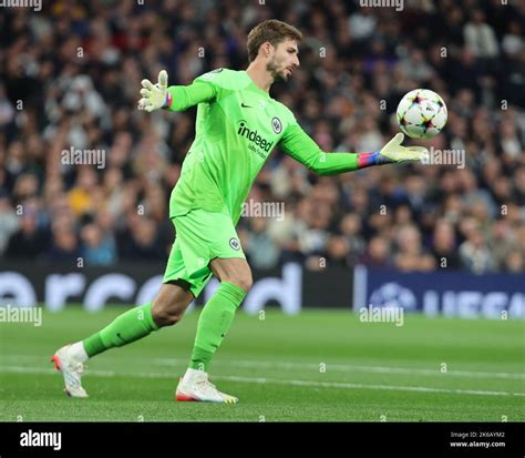 Kevin Trapp Of Eintracht Frankfurt During The UEFA Champion League