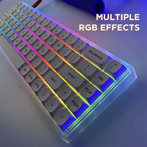 YUNZII KC68 Hot Swappable Mechanical Keyboard 68 Key Gaming Keyboard With Translucent ABS