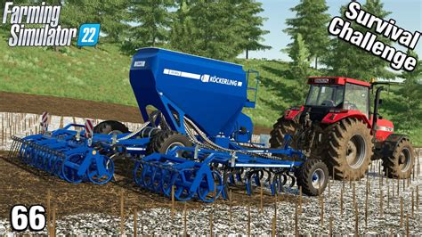 UPGRADING TO A DIRECT SEED DRILL Survival Challenge FS22 Calm Lands