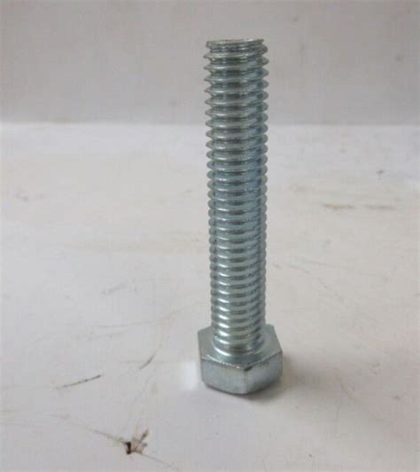 Hex Bolts 307a Sby Zinc 38 16 X 2 Course Thread Tap Bolt Lot Of