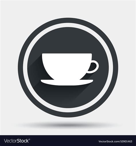 Coffee Cup Sign Icon Button Royalty Free Vector Image