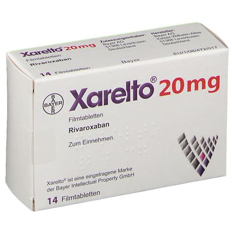 Xarelto Mg St Mit Dem E Rezept Kaufen Shop Apotheke