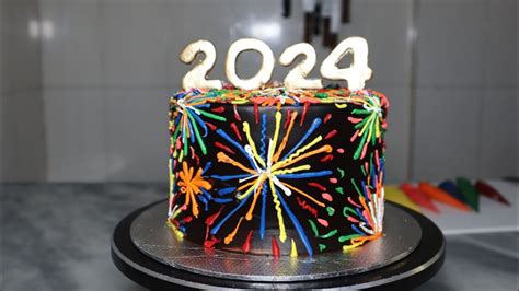 New Year Cake 2024 Cake Design Trending Cake Unique Cake Decorating