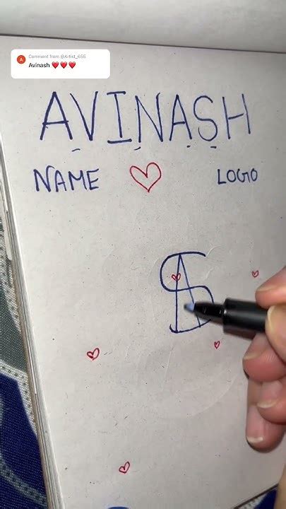 Avinash Name Logo 😍🫶🏻 Logo Love Avinash Namelogo Trending Logodesign Youtubeshorts