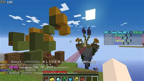 Minecraft Mc Seksin Bedwars Ep9 เป็นยศ Heroลูกแคลเกินอะคับ Youtube