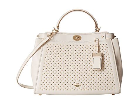 Coach Leather Gramercy Pinnacle Studs Convertible Satchel Bag 35285