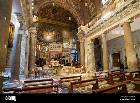 Basilica Di Santa Maria In Trastevere Hi Res Stock Photography And