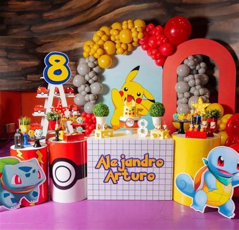 78 ideas de decoración para Fiesta de Cumpleaños de Pokémon