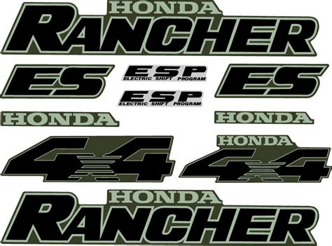 Honda Rancher Plastic Replacement Dip Rancher Honda Plasti P