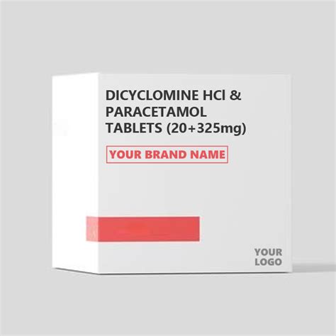 Dicyclomine Hcl Mg Paracetamol Mg Tablet At Best Price In