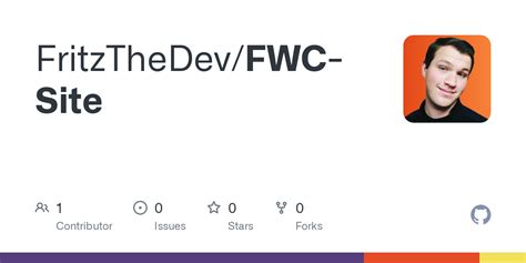 GitHub - FritzTheDev/FWC-Site