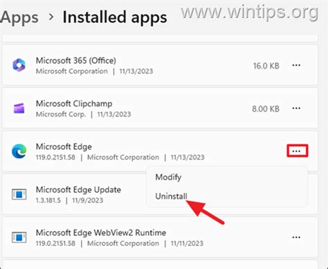 Resolvido Não é possível desinstalar o Microsoft Edge o botão