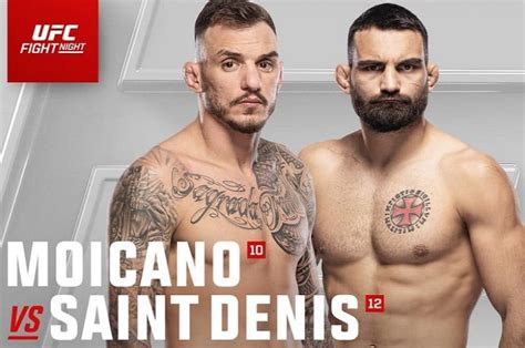 How To Watch Ufc Paris Moicano Vs Saint Denis Live Stream