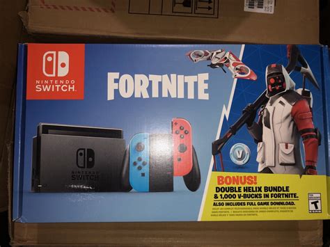 Nintendo Switch Fortnite Double Helix Bundle Brand New Factory Sealed V Bucks Ebay