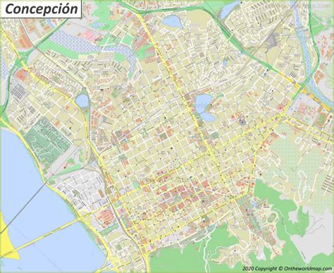 Concepción Map | Chile | Discover Concepción with Detailed Maps