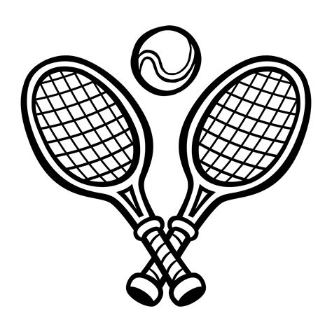 Tennis Racquet Tennis Ball 550430 Vector Art At Vecteezy