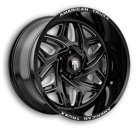 American Truxx Wheels At Euphoria X Black Milled X Mm