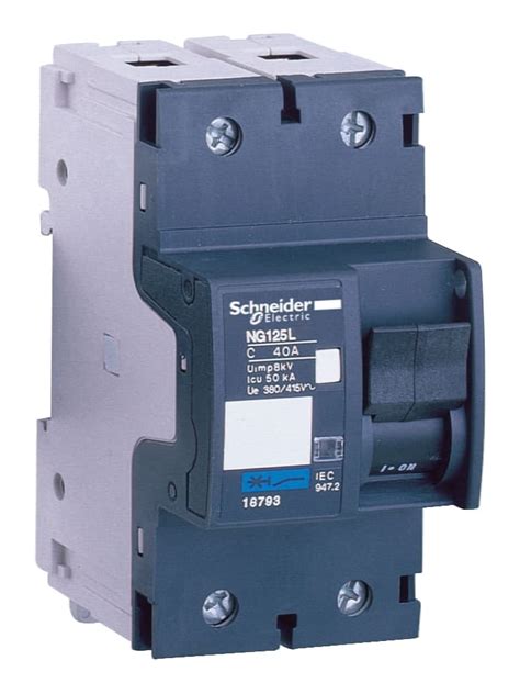 Two-pole circuit breaker Acti9 NG125L 18789 2P 16A C