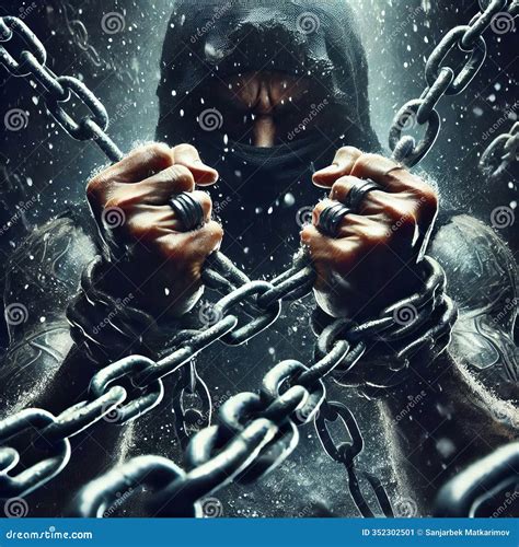 Unbreakable Chain an Unbreakable Chain Symbolizing Strength and Stock