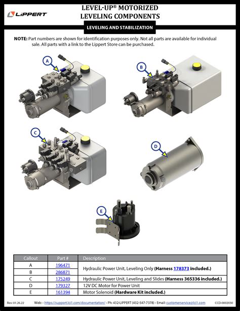 Motorized Level Up Lippert Customer Care Center