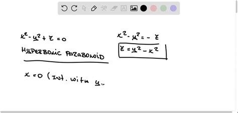 Solved Classify Quadric Surface X2 − Y2 Z 0