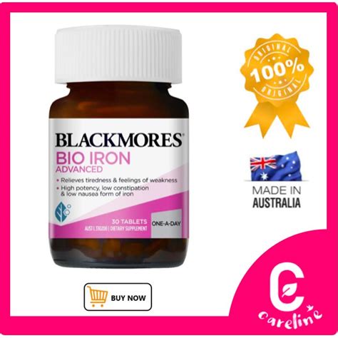 Blackmores Bio Iron Advanced 30 Tablets Shopee Malaysia