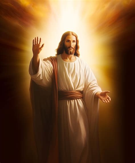 Premium Photo Resurrected Jesus Christ Reaching Out His Hand And