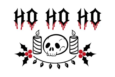 Dark Christmas Ho Ho Ho Svg Cut File By Creative Fabrica Crafts · Creative Fabrica