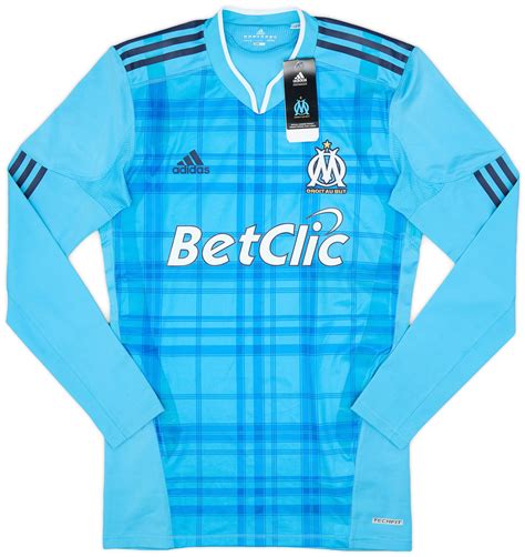 Olympique Marseille Player Issue Techfit Away L S Shirt L