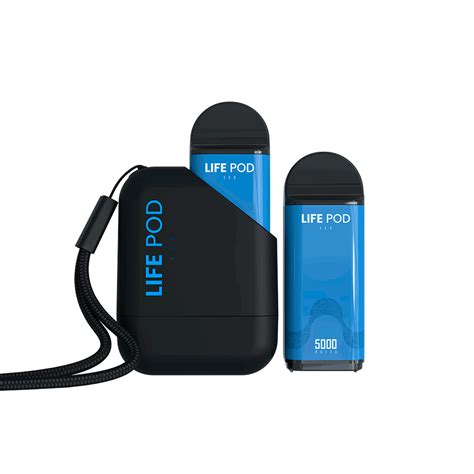 Pod Descartável Life Pod Starter Kit Device Refil 5000 Puffs Blue