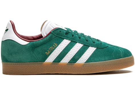 adidas Gazelle Collegiate Green Burgundy Men's - IF1016 - US