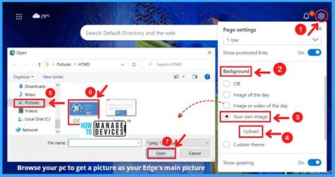 How To Customize Background In Microsoft Edge Browser On Windows Page