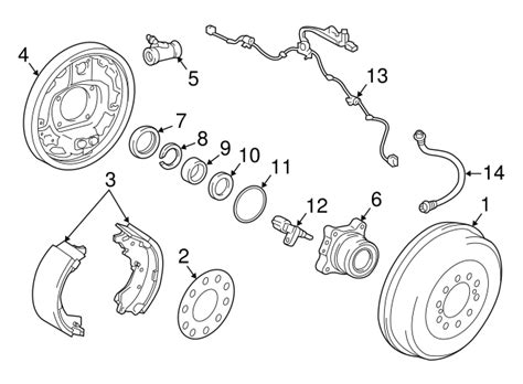 Genuine Toyota Tacoma Rear Brake Shoe Set Frontier Toyota