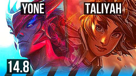 YONE Vs TALIYAH MID 8 2 4 500 Games Dominating NA Grandmaster