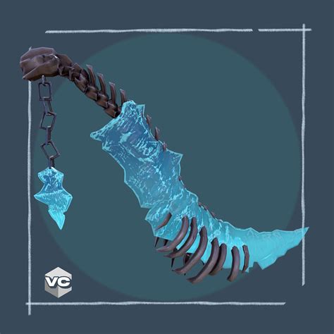 artstation frosted blade stylized