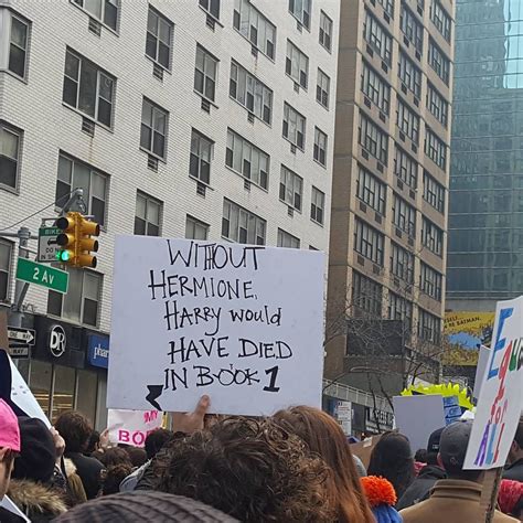 32 Of The Absolute Best Signs From The Nyc Womens March Harry Potter