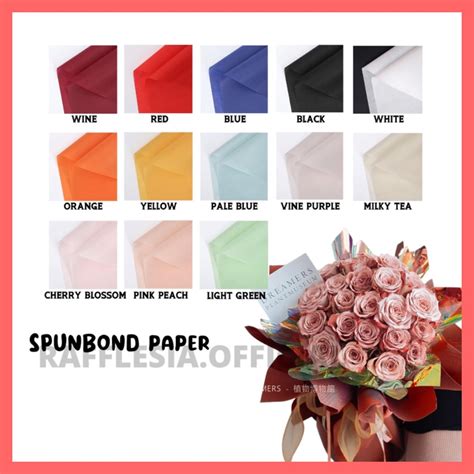 Jual 5 LEMBAR KAIN SPUNBOND PREMIUM BUKET SPUNBOND IMPORT FLOWER