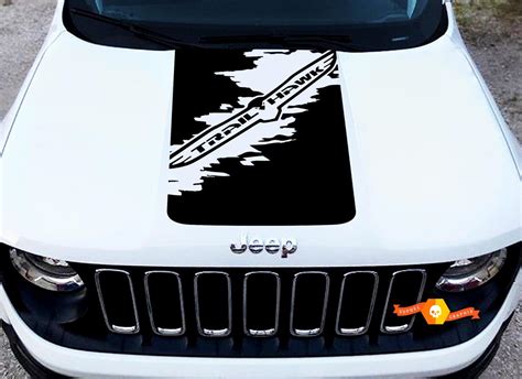 Jeep Renegade Cherokee Trail Hawk Trailhawk Splash Graphic Vinyl Decal Hood