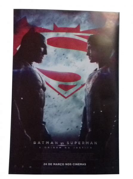 Pôster Grande do Filme BATMAN vs SUPERMAN A Origem da Justiça