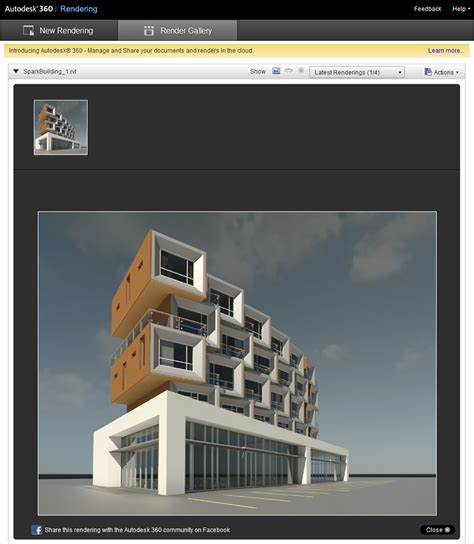 More Photorealistic Rendering In The Cloud Revit LT Features